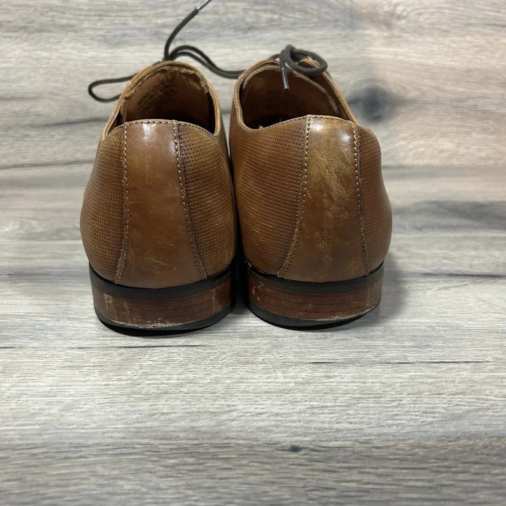 Florsheim‎ Men's Cognac Midtown Cap Toe Oxford Shoes Size 11 D Dress Shoes